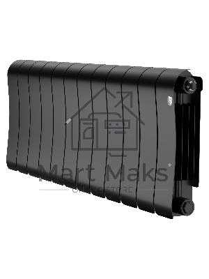 Радиатор биметаллический Royal Thermo Infinity 300 Noir Sable - 12 секц.