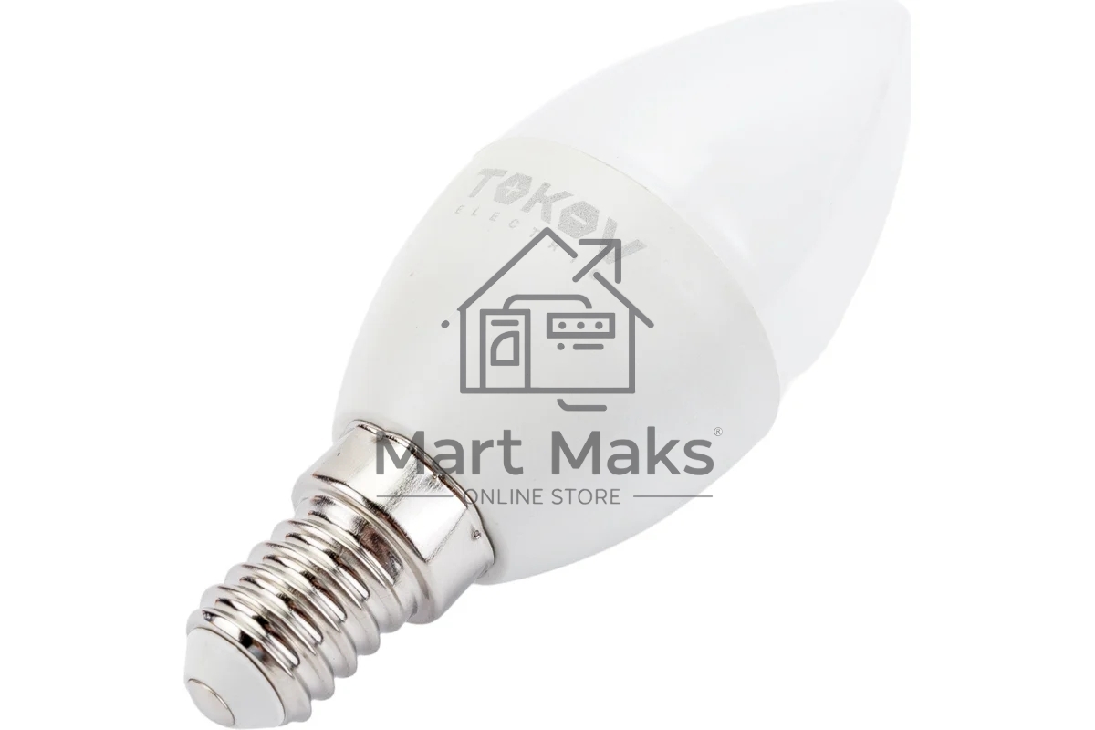 Лампа светодиодная TOKOV ELECTRIC 10Вт С37 4000К Е14 176-264В