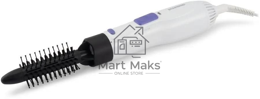 Фен-щетка Starwind SHP8502 1000Вт белый/фиолетовый