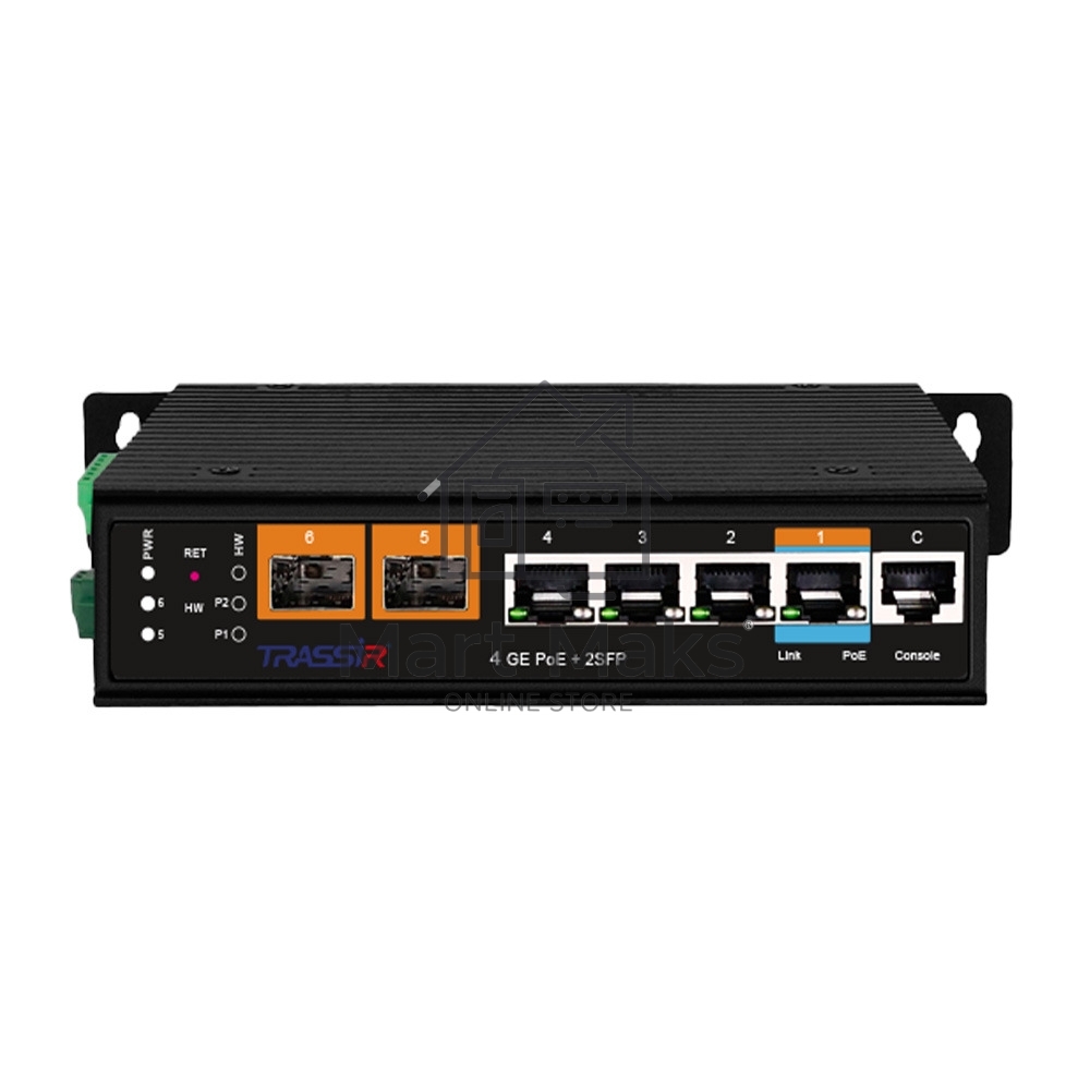 Коммутатор TRASSIR TR-NS27062S-250-4POE