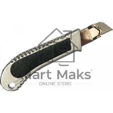 Нож FIT 10250 технический 18мм усиленный металлич. корпус