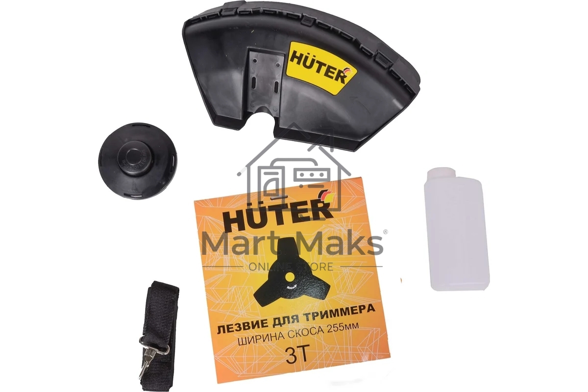 Триммер бензиновый Huter GGT-430T 1300Вт неразбор.штан. реж.эл.: леска/нож