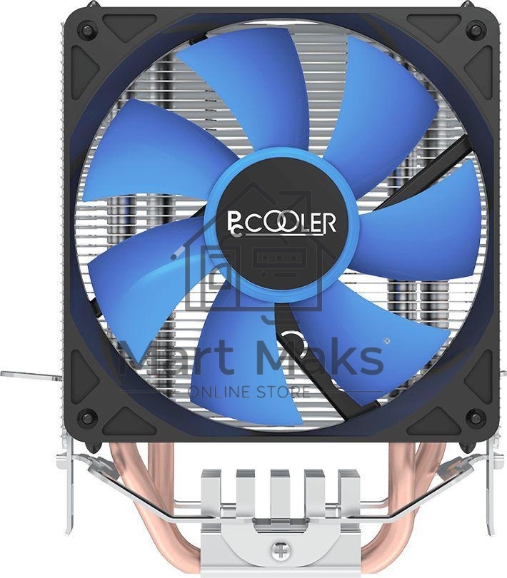 Кулер для процессора PcCooler S93 V2 Soc-AM5/AM4/1200/1700/1851 черный 3-pin 26.4dB Al+Cu 100W Ret (R3-I210WBKNXX-GL)