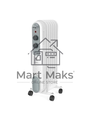 Обогреватель масляный Royal Clima ROR-P7-1500M (7 секций) белый, 1500 Вт, 20 м2, термостат