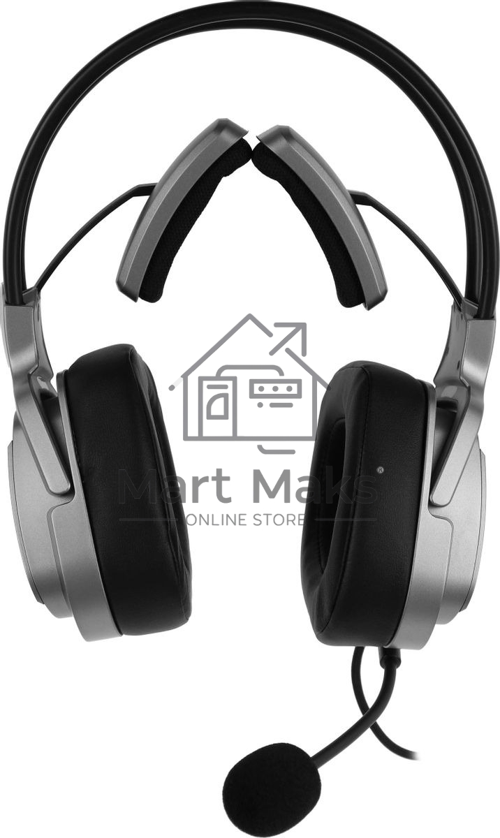 Гарнитура проводная с микрофоном A4Tech Bloody G575 серый 2м мониторные USB оголовье (G575 USB/GREY)