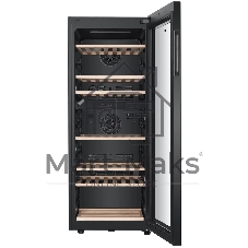 Винный шкаф Haier FWC77GDAE1 черный, 190 л, 2 отсека, 77 бут., класс A
