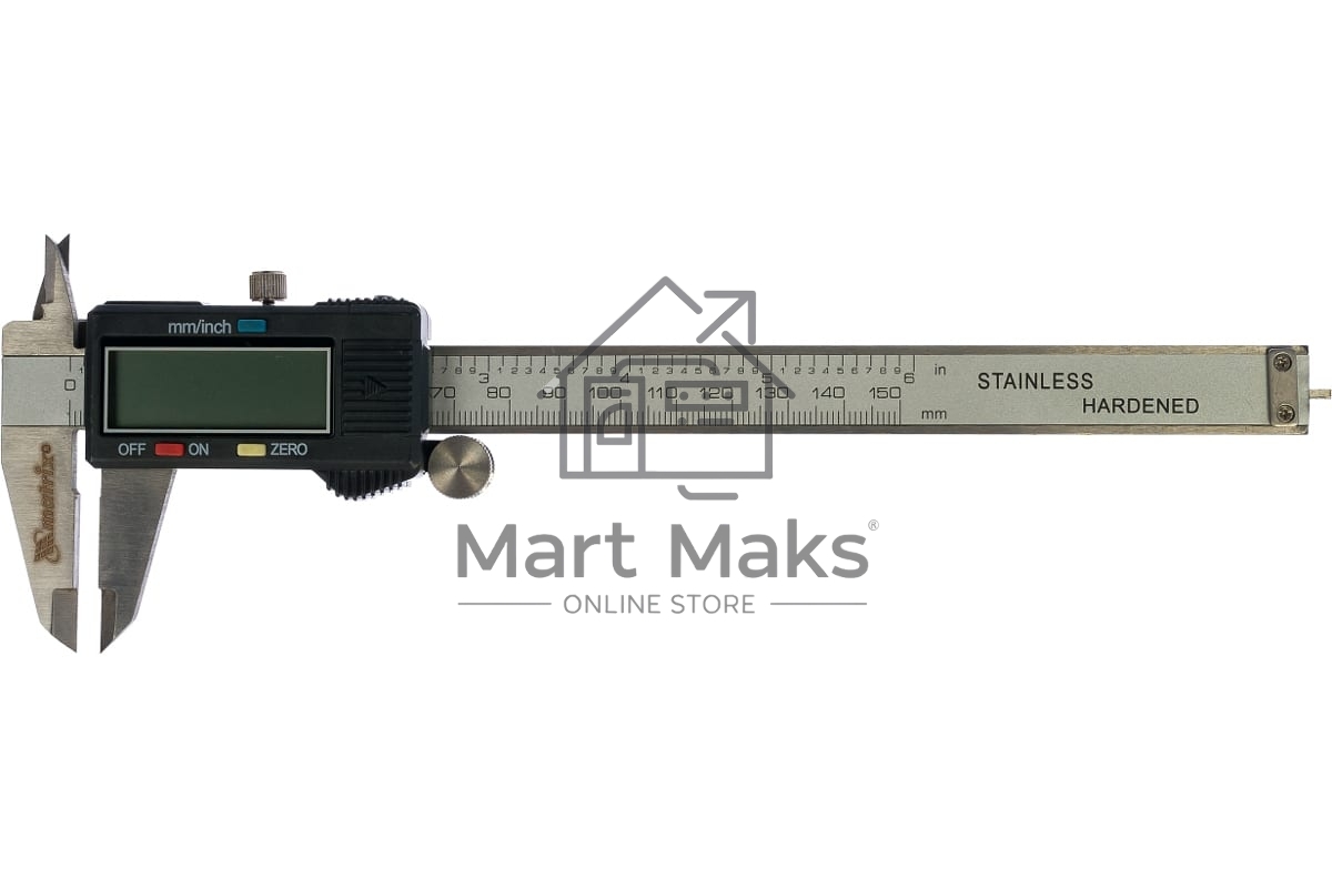 Штангенциркуль MATRIX 31611150 мм электронный погрешность 0.02 мм<100мм,0.03мм 100–200мм