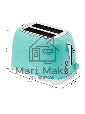 Тостер Galaxy Line GL 2917 900Вт бирюзовый