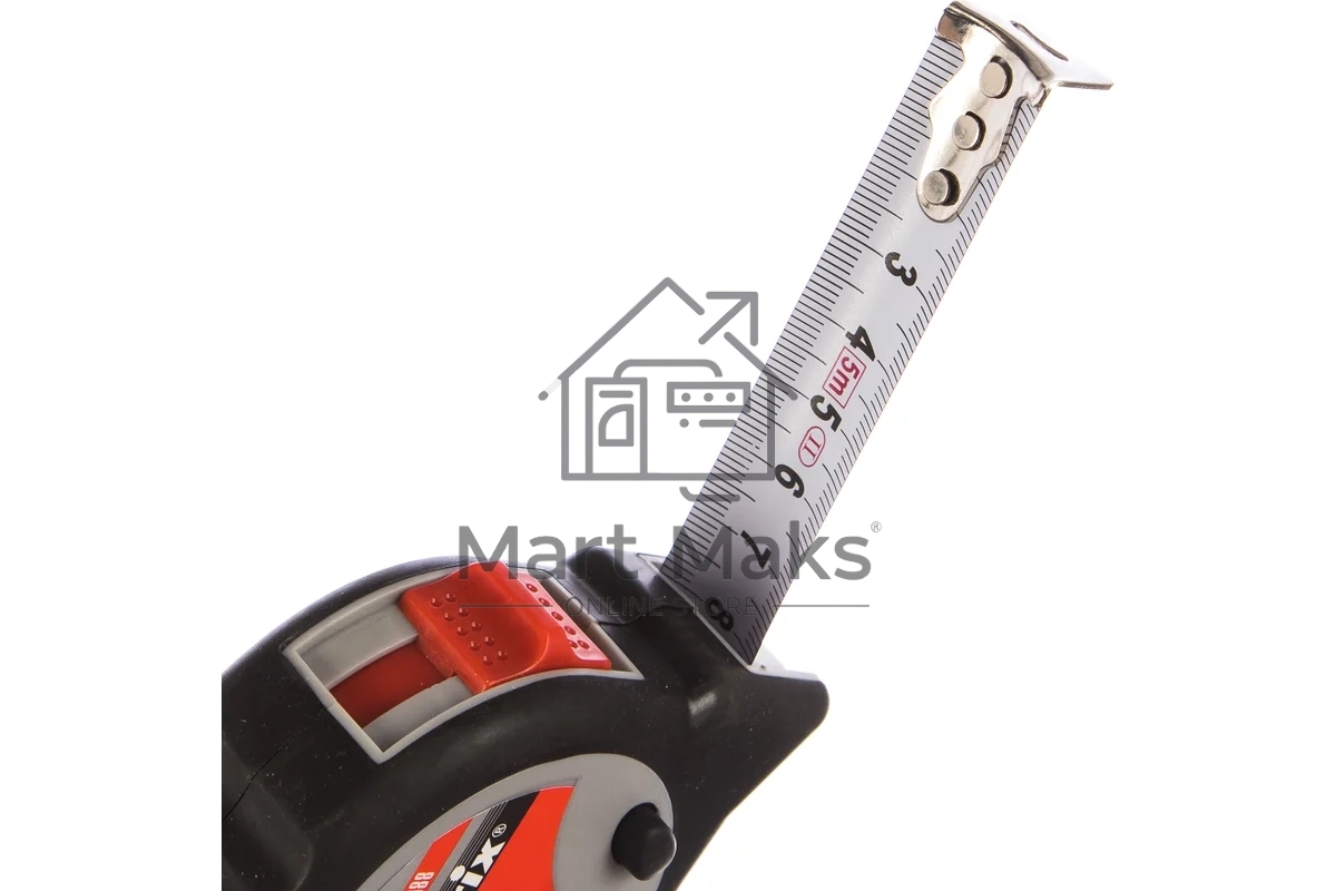 Рулетка MATRIX 31088 continuous fixation 5мх19мм обрезиненный корпус плавная фиксация