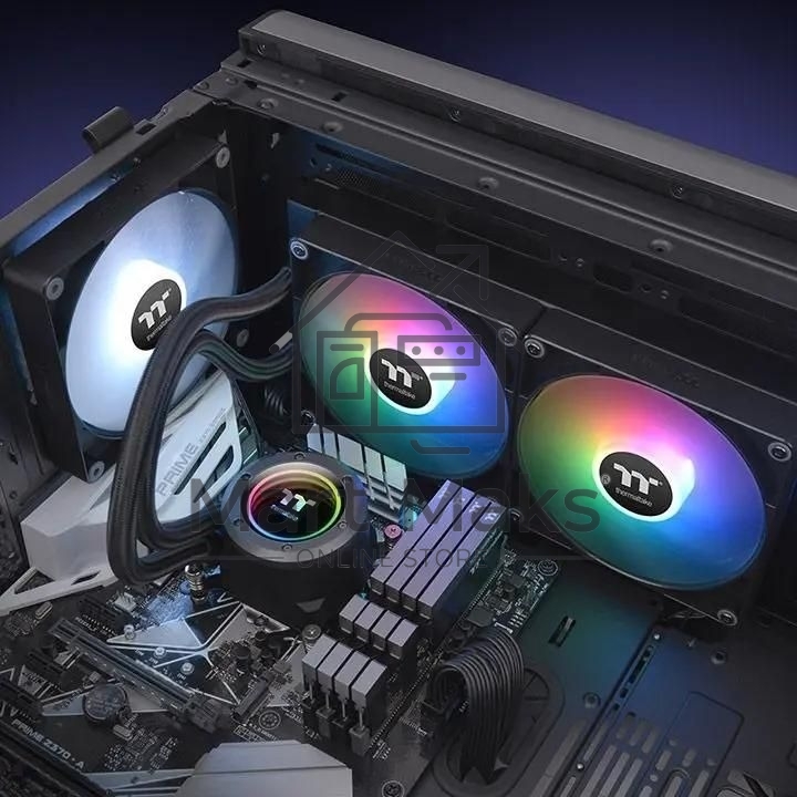 Система водяного охлаждения Thermaltake TH280 V2 ARGB Soc-AM5/AM4/1200/1700/1851 черный 4-pin 34.7dB Al+Cu Ret (CL-W375-PL14SW-A)