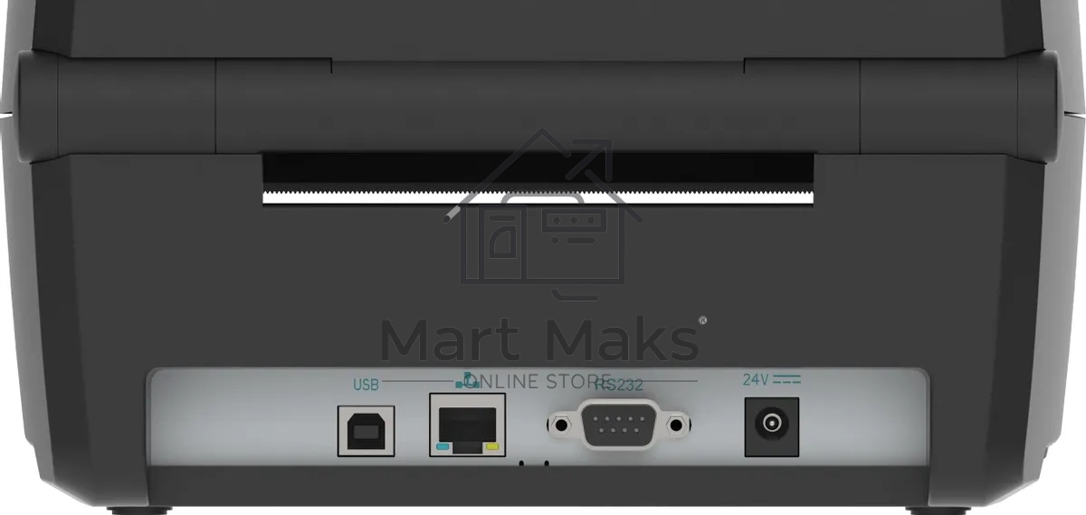 Принтер наклеек термотрансферный Meferi MP4000D (TR2P111W0B0) 203 dp, 152 мм/сек, Ethernet, RS-232, USB, чёрный