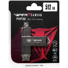 Накопитель SSD Patriot Viper PVP30 USB3.2 Gen2 512GB PVP30512G28UDG 2.5