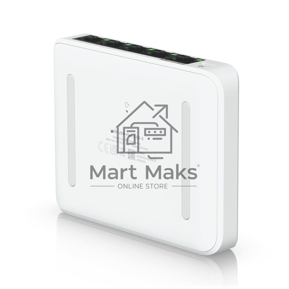 Коммутатор Ubiquiti UniFi Switch Flex Mini 2.5G Compact, 5-port 2.5G switch that can be powered with PoE or a USB-C adapter.