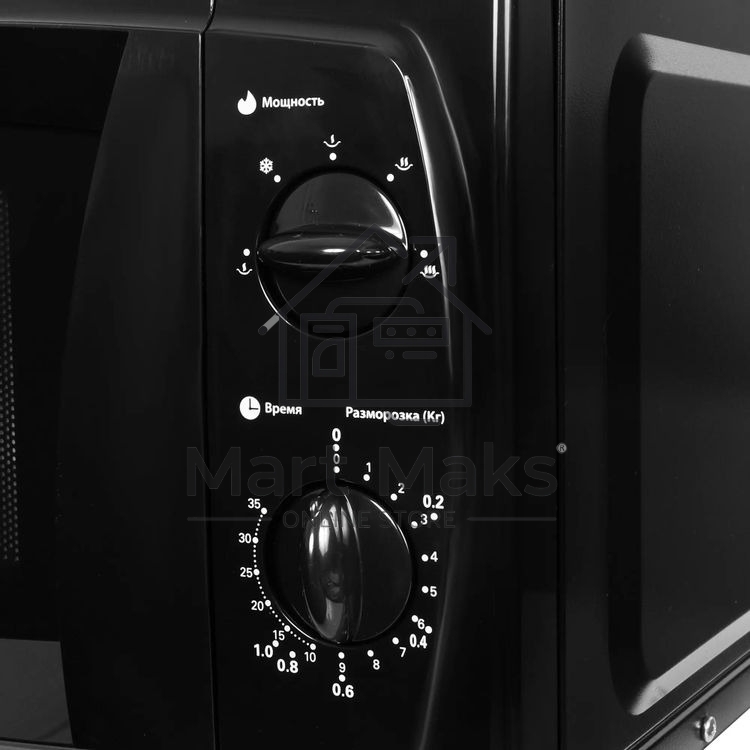 Микроволновая печь Starwind SWM5420 черный, 20 л, 700 Вт, переключатели - поворотный механизм