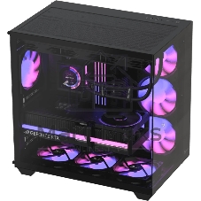 Корпус Formula Crystal Z2 Plus AR V2 Black, Midi-Tower, чёрный, 4 x 120 мм