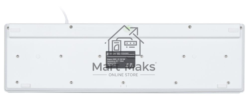 Клавиатура Oklick 500M проводная, USB, белый