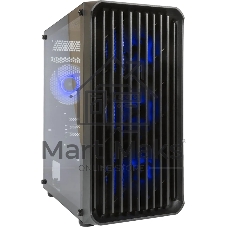 Компьютерный корпус Minitower mATX Eurocase 00-01003411 M205 4ARGb черный без БП закаленное стекло USB 3.0
