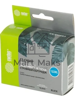 Картридж струйный Cactus CS-CH563 №122XL черный (18 мл.) для HP DeskJet 1050/2050/2050s