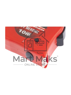 Рулетка Matrix double fixation 10мх25мм обрезиненный корпус двойная плавная фиксация