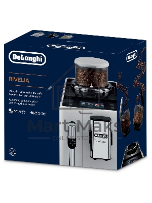 Кофемашина автоматическая DeLonghi EXAM440.35.W (0132213209) белый, исп. кофе - зерновой/молотый, 1,4 л, 1450 Вт, 19 бар