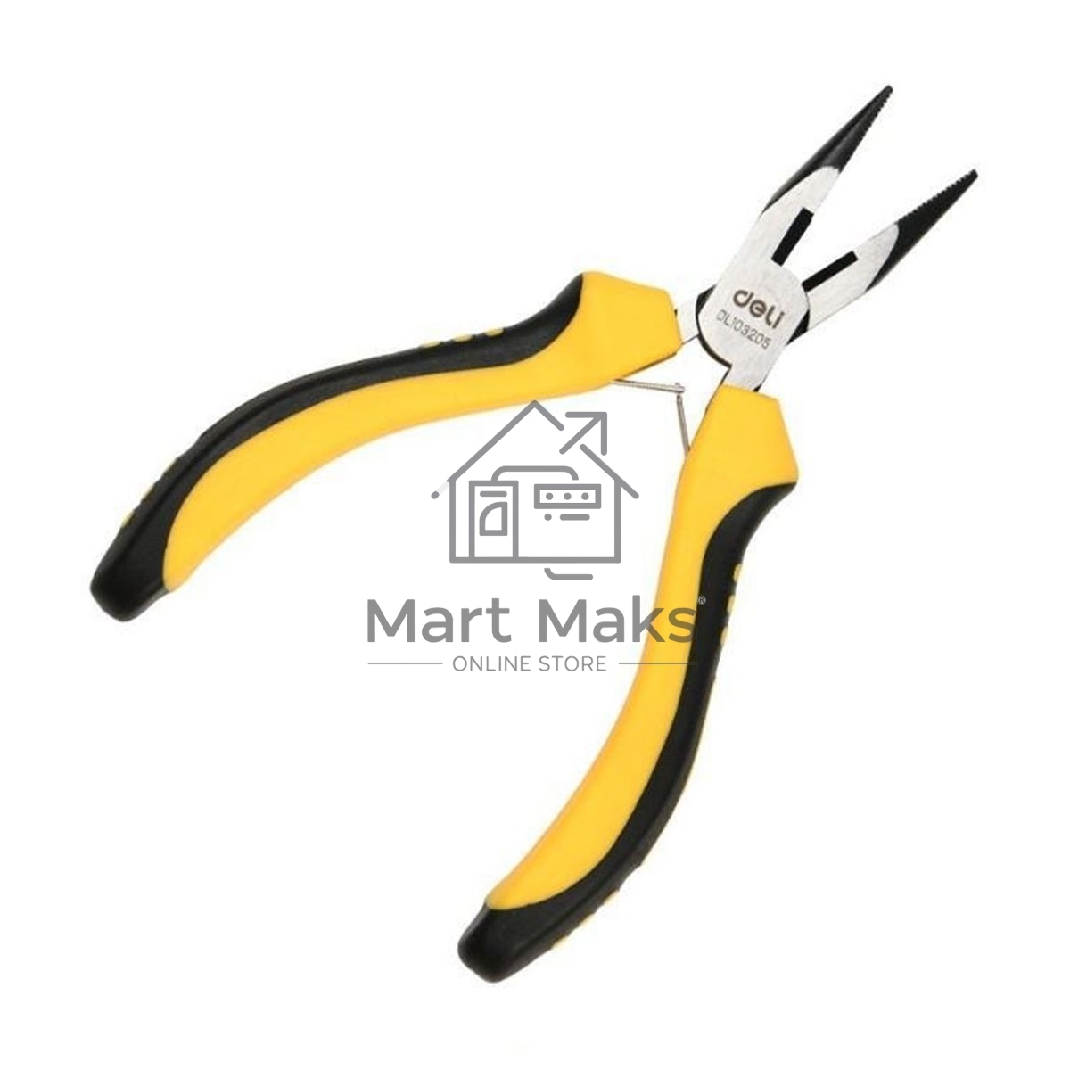 Мини-плоскогубцы удлиненные Deli DL103205 109мм, двухкомпонентная рукоять