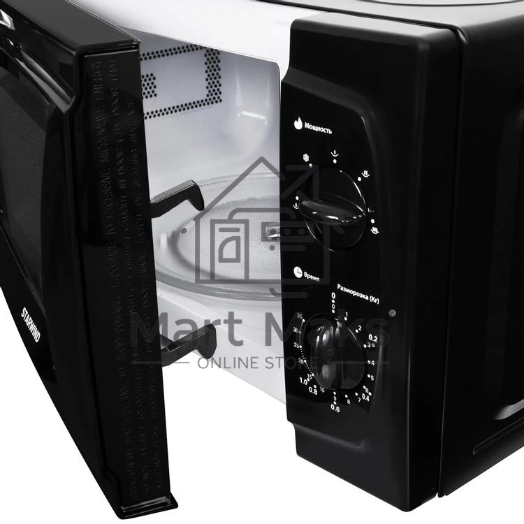 Микроволновая печь Starwind SWM5420 черный, 20 л, 700 Вт, переключатели - поворотный механизм