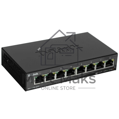 Коммутатор D-Link DGS-1100-08V2/A1A, 8×1 Гбит/с, настраиваемый