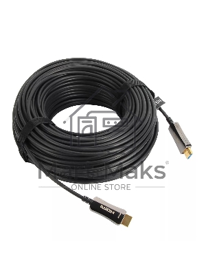Активный оптический кабель HDMI 19M/M,ver. 2.0, 4K@60 Hz 40m VCOM