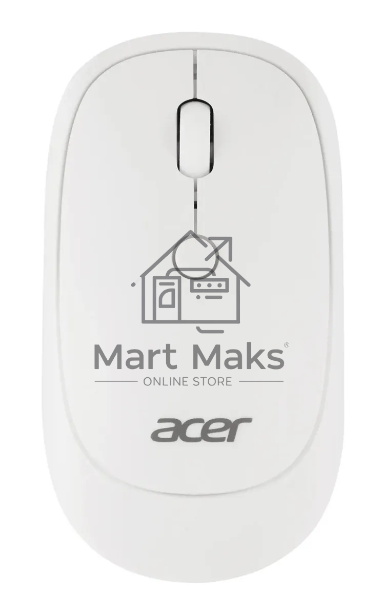 Мышь беспроводная Acer OMR138 белый, 1600 dpi, радиоканал, USB, кнопки - 4