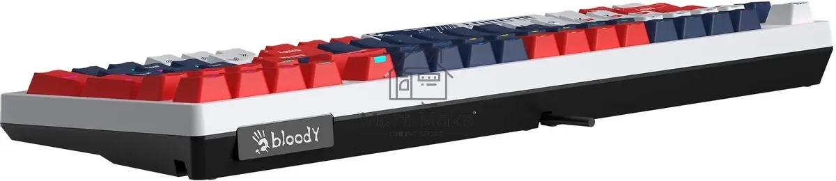 Клавиатура A4Tech Bloody S98 Sports Navy BLMS Plus проводная USB синий/белый