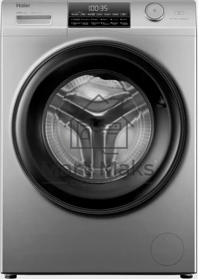 Стиральная машина Haier HW90-BP14959S серебристый, загрузка фронтальная 9 кг, 1400 об/мин, класс: A+++
