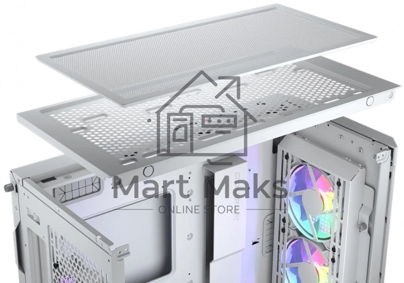 Компьютерный корпус Cougar Airface Pro RGB White 4x120MM ARGB FAN, ARGB FAN HUB, БЕЗ БП, БЕЛЫЙ, E-ATX