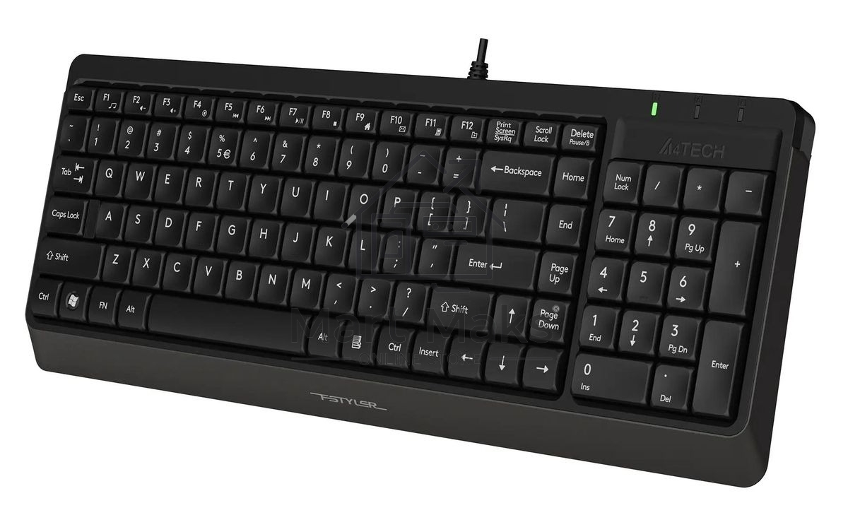 Клавиатура проводная A4Tech Fstyler FK15, USB, черный