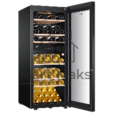 Винный шкаф Haier FWC77GDAE1 черный, 190 л, 2 отсека, 77 бут., класс A