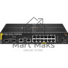 Коммутатор HPE Aruba 6100 12G CL4 2SFP+ 139W, 12×1 Гбит/с PoE+ + 2×10 Гбит/с SFP+, управляемый