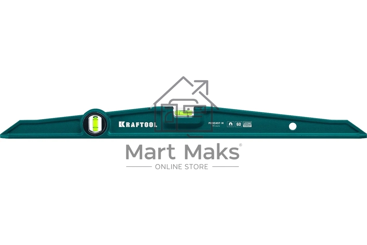 Магнитный литой уровень KRAFTOOL 600 мм PROCAST-M