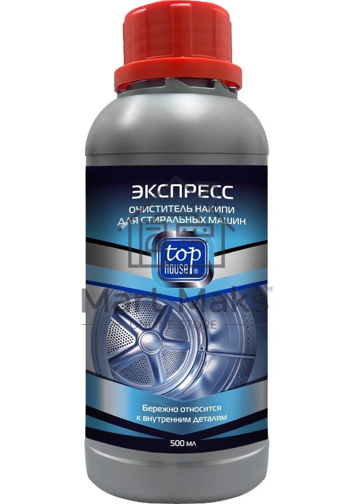 Экспресс-очиститель накипи для стиральных машин, 500мл. За одно применение полностью удаляет накипь с нагревательных элементов и внутренних деталей, бережно относится к резиновым уплотнителям и внутренним деталям и сокращает расход электроэнергии.