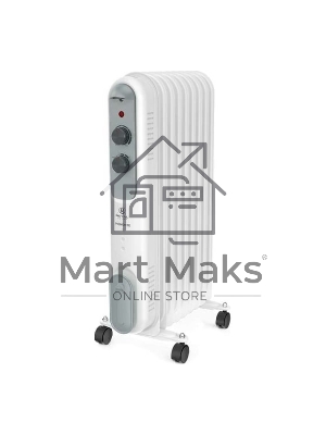 Обогреватель масляный Royal Clima ROR-P9-2000M (9 секций) белый, 2000 Вт, 25 м2, термостат