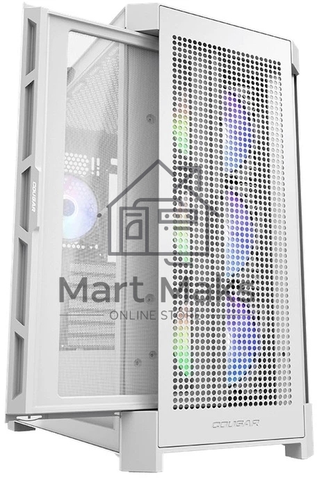 Компьютерный корпус Cougar Airface Pro RGB White 4x120MM ARGB FAN, ARGB FAN HUB, БЕЗ БП, БЕЛЫЙ, E-ATX