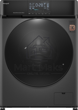 Стиральная машина Weissgauff WM 4927 Direct Drive Inverter Premium Deep Grey серая, загрузка фронтальная 7кг, 1200 об/мин., класс: A+++