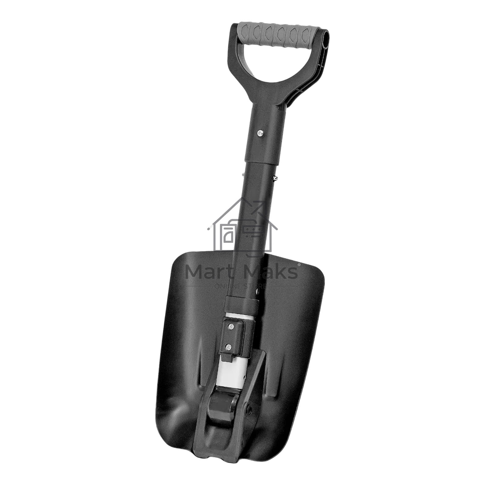 Лопата автомобильная складная Denzel алюминиевая, 220х280х585-870 мм, телескопический черенок