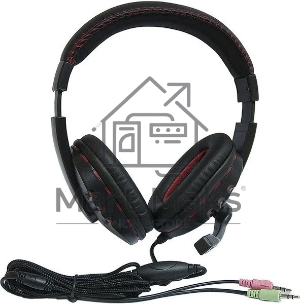 Гарнитура проводная Nakatomi HS-T50MV черный (c рег. громкости)