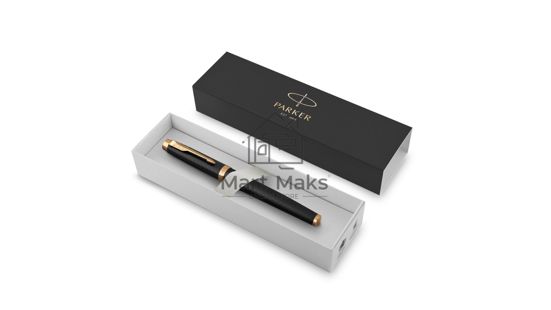 Ручка роллер Parker IM Premium T323 (CW1931660) Black GT, F, черные чернила, подарочная коробка