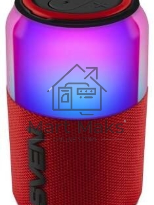 Колонка портативная SVEN PS-130 red (10 Вт, USB, Bluetooth, питание от USB/аккумулятора)