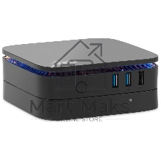 Неттоп IRU 110JLCN Cel N4500 (1.1) 8Gb SSD256Gb UHDG Windows 11 Pro GbitEth WiFi BT черный (2152163)