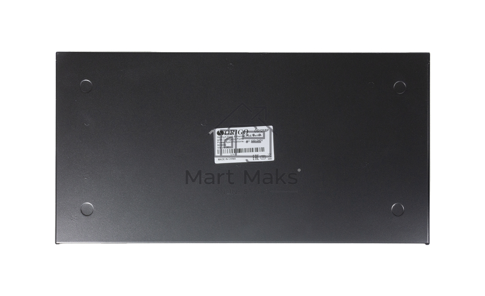 Неуправляемый PoE-коммутатор ORIGO OS1218P/190W/A1A 16x100Base-TX PoE+, 2x1000Base-T, PoE-бюджет 190 Вт, корпус металл