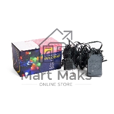 Гирлянда светод. рисовая Funray RL-110WW, 10м, 100LED, тепл.белый, темно-зел. шнур 0,7м, контроллер,