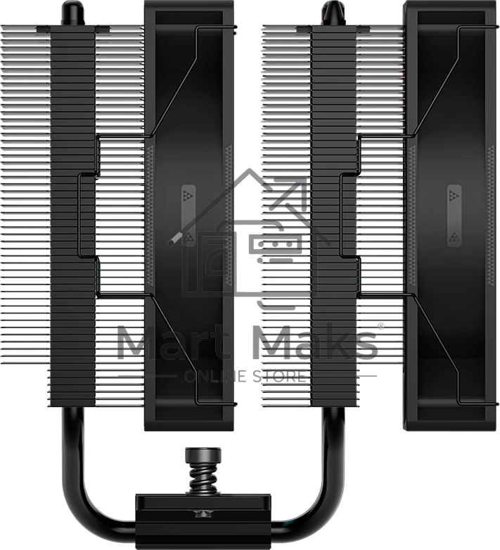 Кулер для процессора/CPU Cooler PCCooler RT620 ARGB BK (250W, 4-pin PWM, 157мм, Al/Cu, 6x6мм, 2x120мм, 73.32CFM, 34.9dBA, 2200RPM, S: 1851/1700/1200/115X, AM5/AM4, черный)