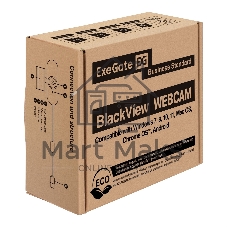 Веб-камера ExeGate BlackView C720 Full HD AF 1920x1080, 30 кадр/с, USB, микрофон (шумоподавление), автофокус, шторка приватности, крепление на мониторе