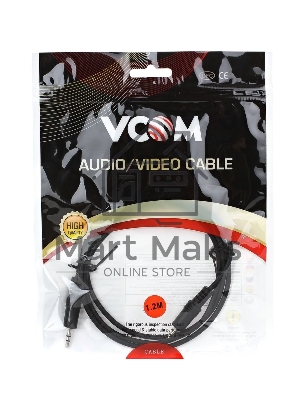 Кабель соединительный VCOM 3.5 Jack (M) - 3.5 Jack (M), стерео, аудио, 1.2м <VAV7175-1.2M>